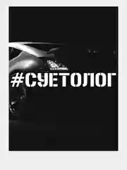 Наклейка на авто "Суетолог"