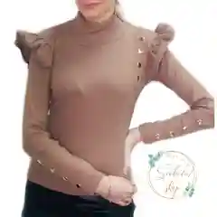 Водолазка с воланом