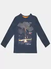 Темно-синий лонгслив для мальчика Original Marines