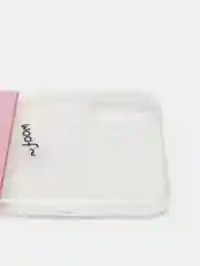 Розовый силиконовый чехол на iPhone, с принтом