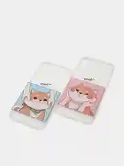 Голубой силиконовый чехол на iPhone, с принтом