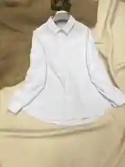 Белый рубашка женская базовая