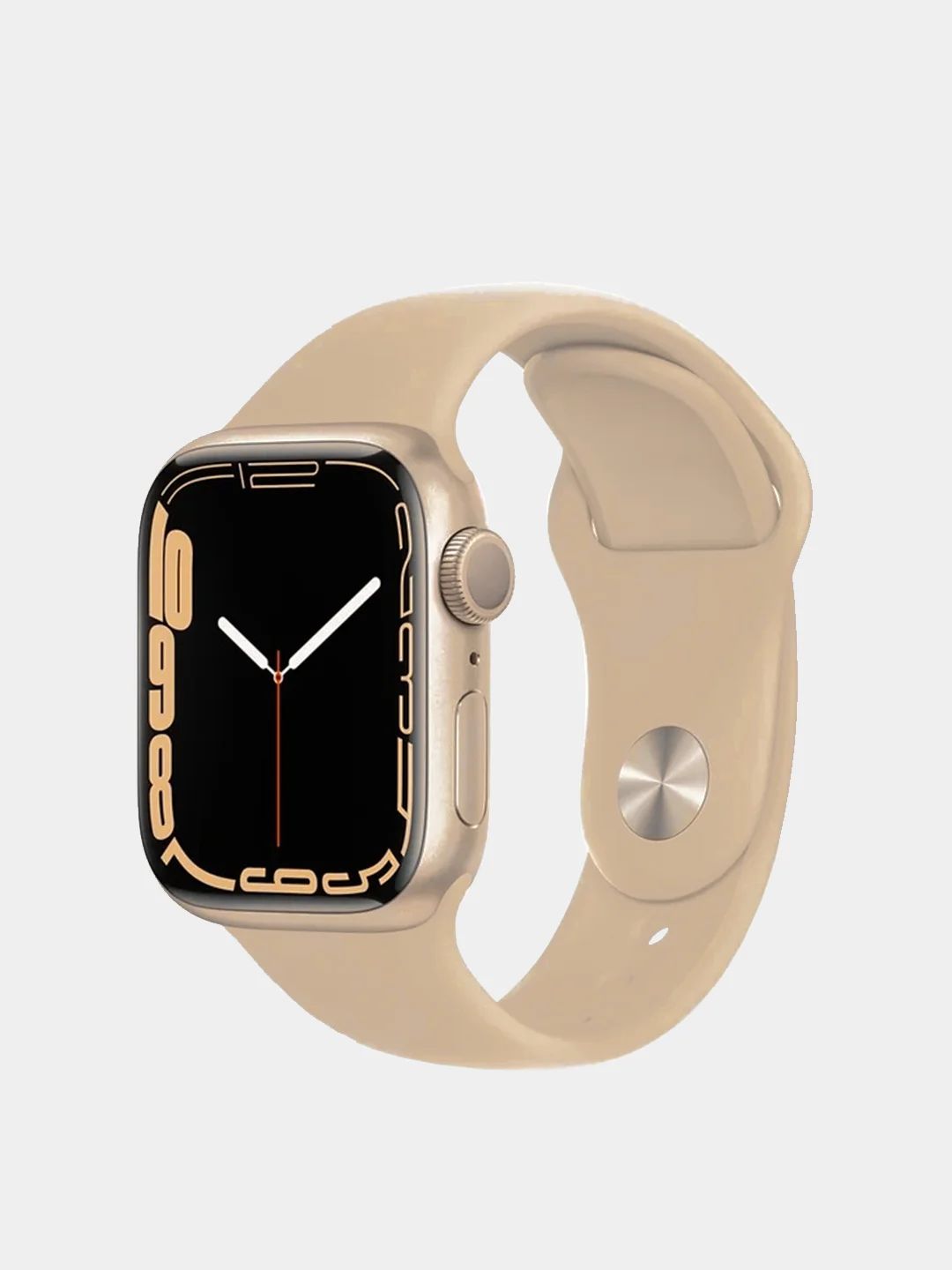 Золотой умные смарт-фитнес часы Smart Watch X7 44 мм, беспроводная зарядка, сенсорный экран