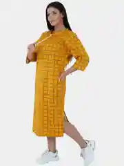 Горчичный фрида платье женское lovetex.store