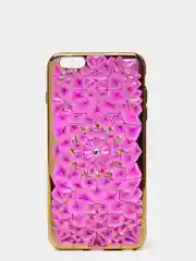 Фиолетовый чехол со стразами на iPhone 6 plus