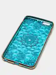 Голубой чехол со стразами на iPhone 6 plus