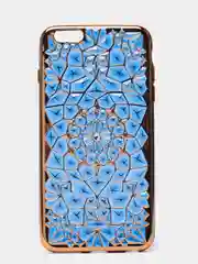 Синий чехол со стразами на iPhone 6 plus