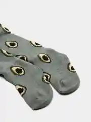 Серый меланж колготки махровые, детские, из хлопка, рост 75-150 см