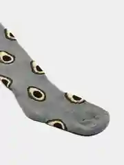 Серый меланж колготки махровые, детские, из хлопка, рост 75-150 см