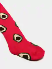 Тёмно-розовый колготки махровые, детские, из хлопка, рост 75-150 см