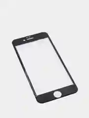Силиконовое стекло для iPhone 6S, чёрное, с полной проклейкой и олеофобным покрытием