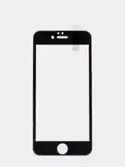 Силиконовое стекло для iPhone 6S, чёрное, с полной проклейкой и олеофобным покрытием