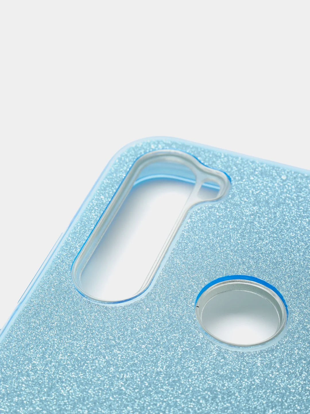 Голубой чехол блестящий Redmi Note 8T