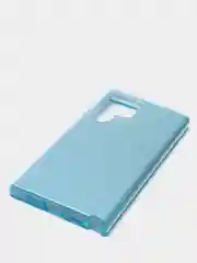 Голубой чехол блестящий для Samsung S22 Ultra