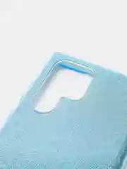 Голубой чехол блестящий для Samsung S22 Ultra