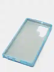 Голубой чехол блестящий для Samsung S22 Ultra
