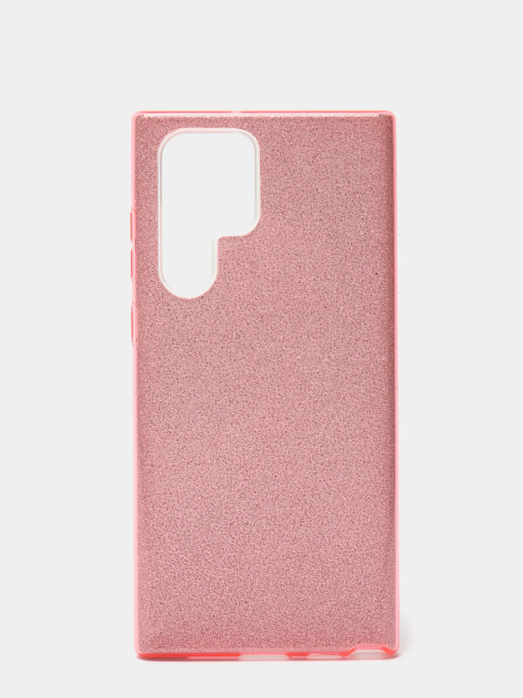 Розовый чехол блестящий для Samsung S22 Ultra