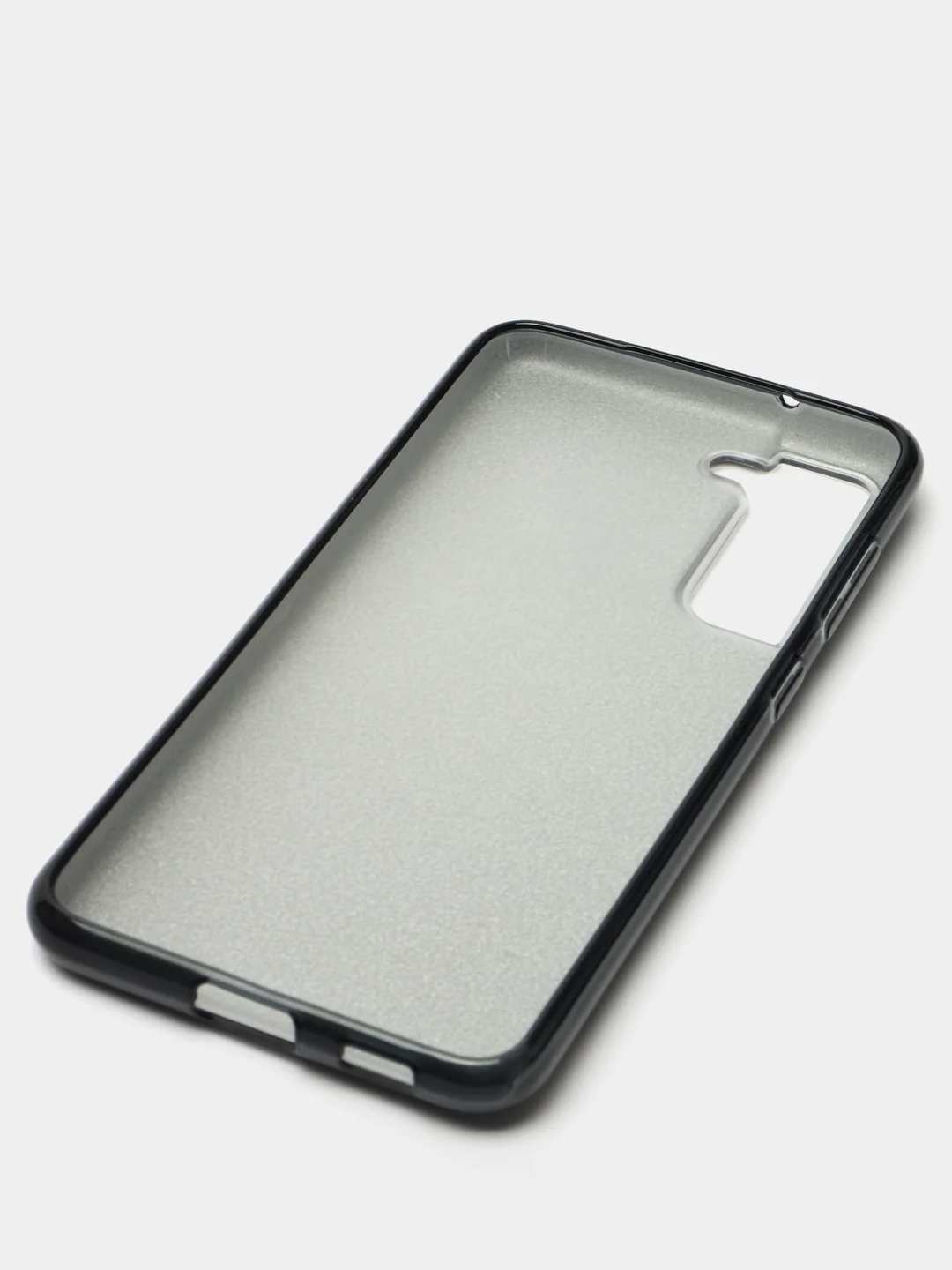 Черный чехол блестящий для SAMSUNG S21 FE