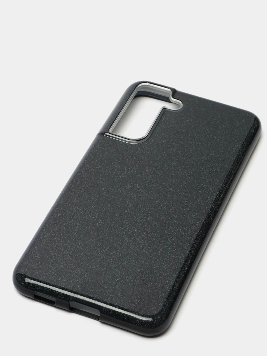 Черный чехол блестящий для SAMSUNG S21 FE
