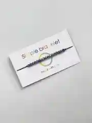 Сиреневый браслет женский  "Simple bracelete" браслет-нить минимализм