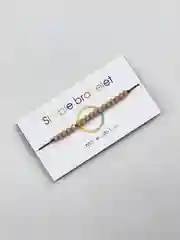 Пудровый браслет женский  "Simple bracelete" браслет-нить минимализм