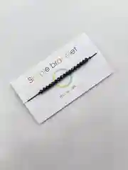 Черный браслет женский  "Simple bracelete" браслет-нить минимализм