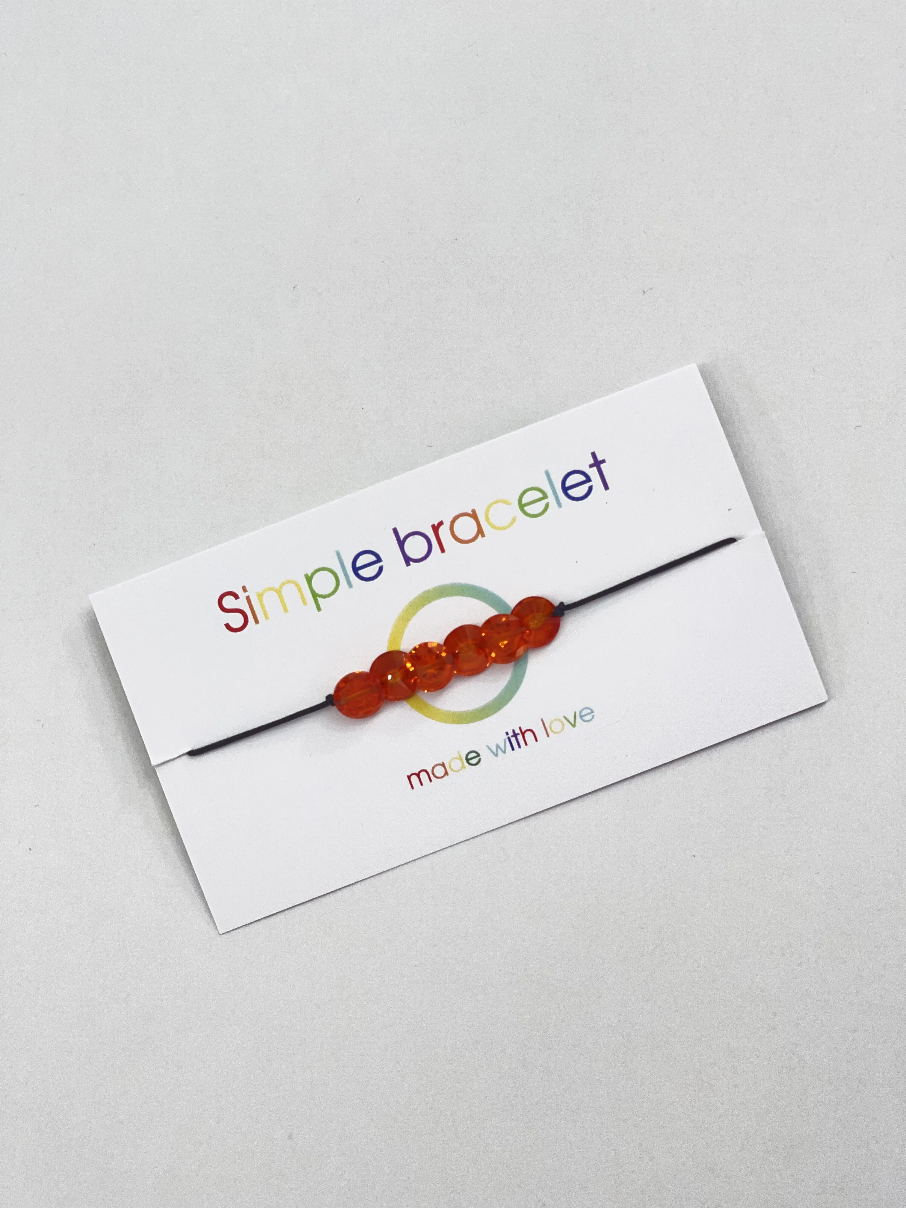 Рыжий браслет женский  "Simple bracelete" браслет-нить минимализм