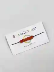 Рыжий браслет женский  "Simple bracelete" браслет-нить минимализм