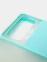 Бирюзовый чехол  XIAOMI 11T / XIAOMI 11T PRO с защитой камеры, раздвижное окно
