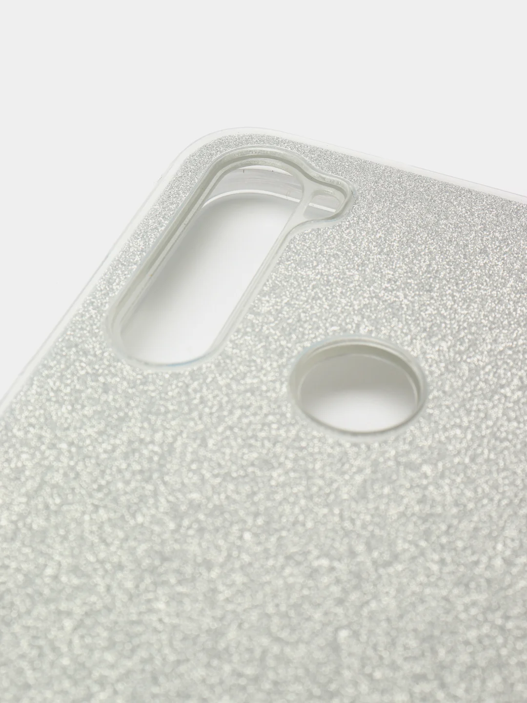 Серебряный чехол блестящий Redmi Note 8T