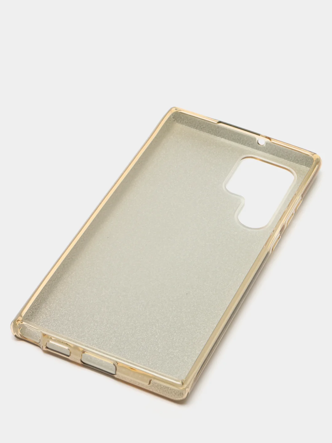 Золотой чехол блестящий для Samsung S22 Ultra