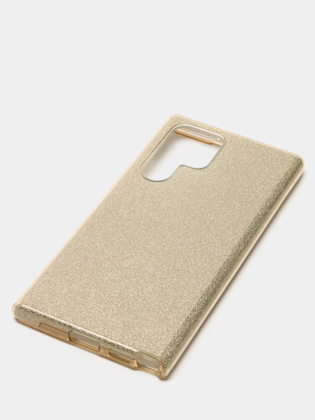 Золотой чехол блестящий для Samsung S22 Ultra