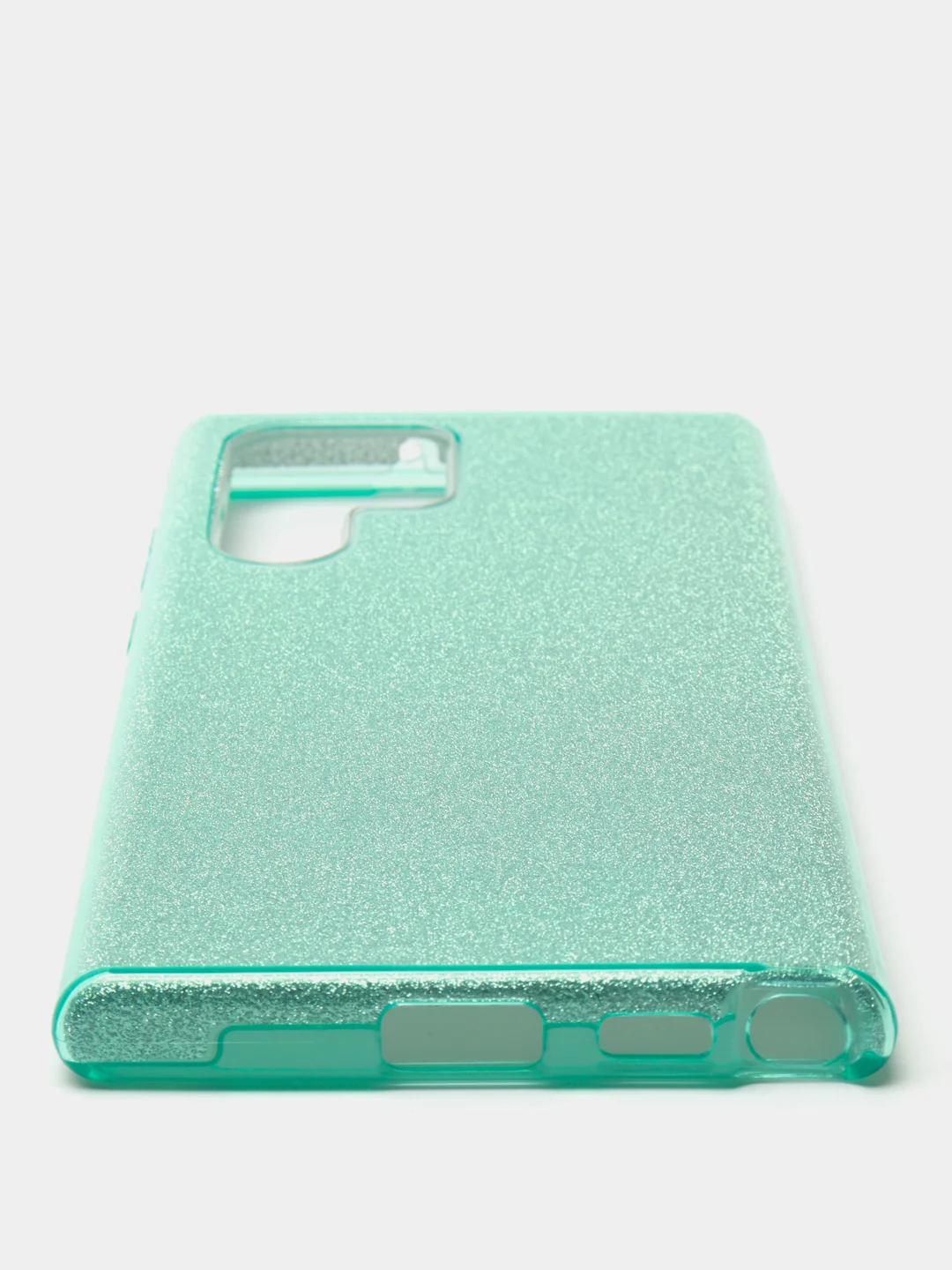 Бирюзовый чехол блестящий для Samsung S22 Ultra