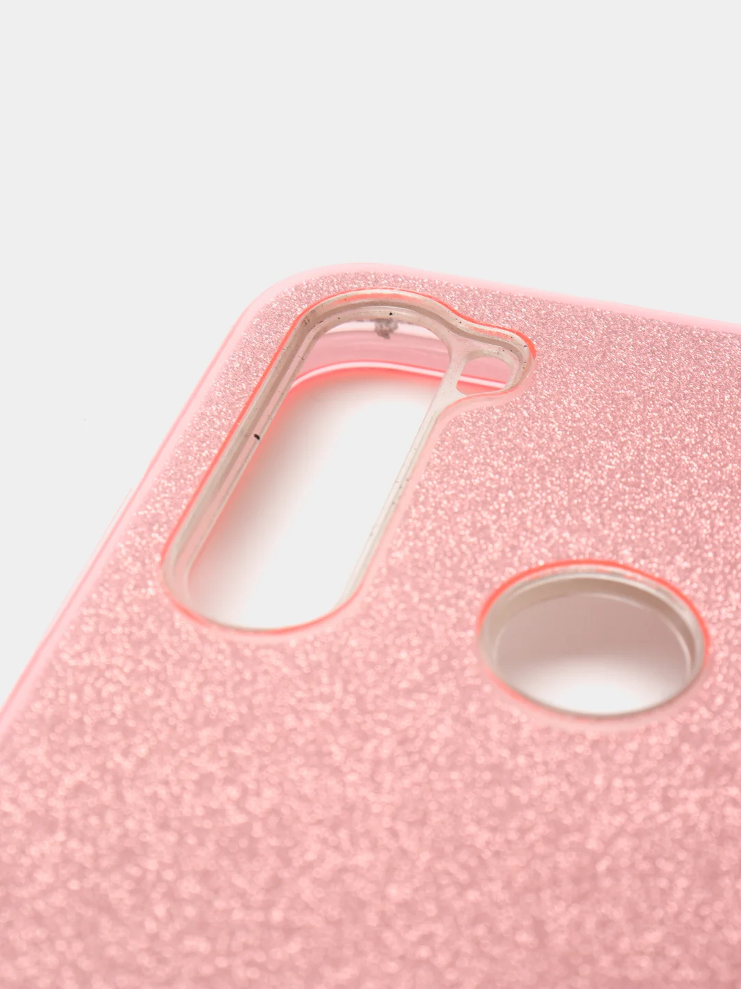 Розовый чехол блестящий Redmi Note 8T