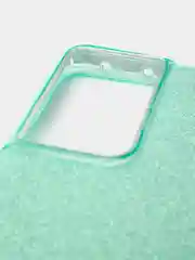 Бирюзовый чехол блестящий Samsung S21 Ultra