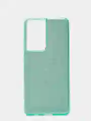 Бирюзовый чехол блестящий Samsung S21 Ultra