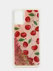Вишнёвый чехол Xiaomi Poco M3 / REDMI 9T с блестками