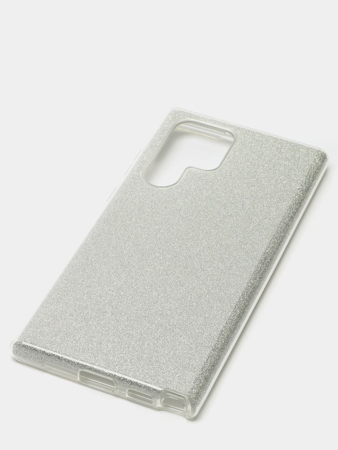 Серебряный чехол блестящий для Samsung S22 Ultra