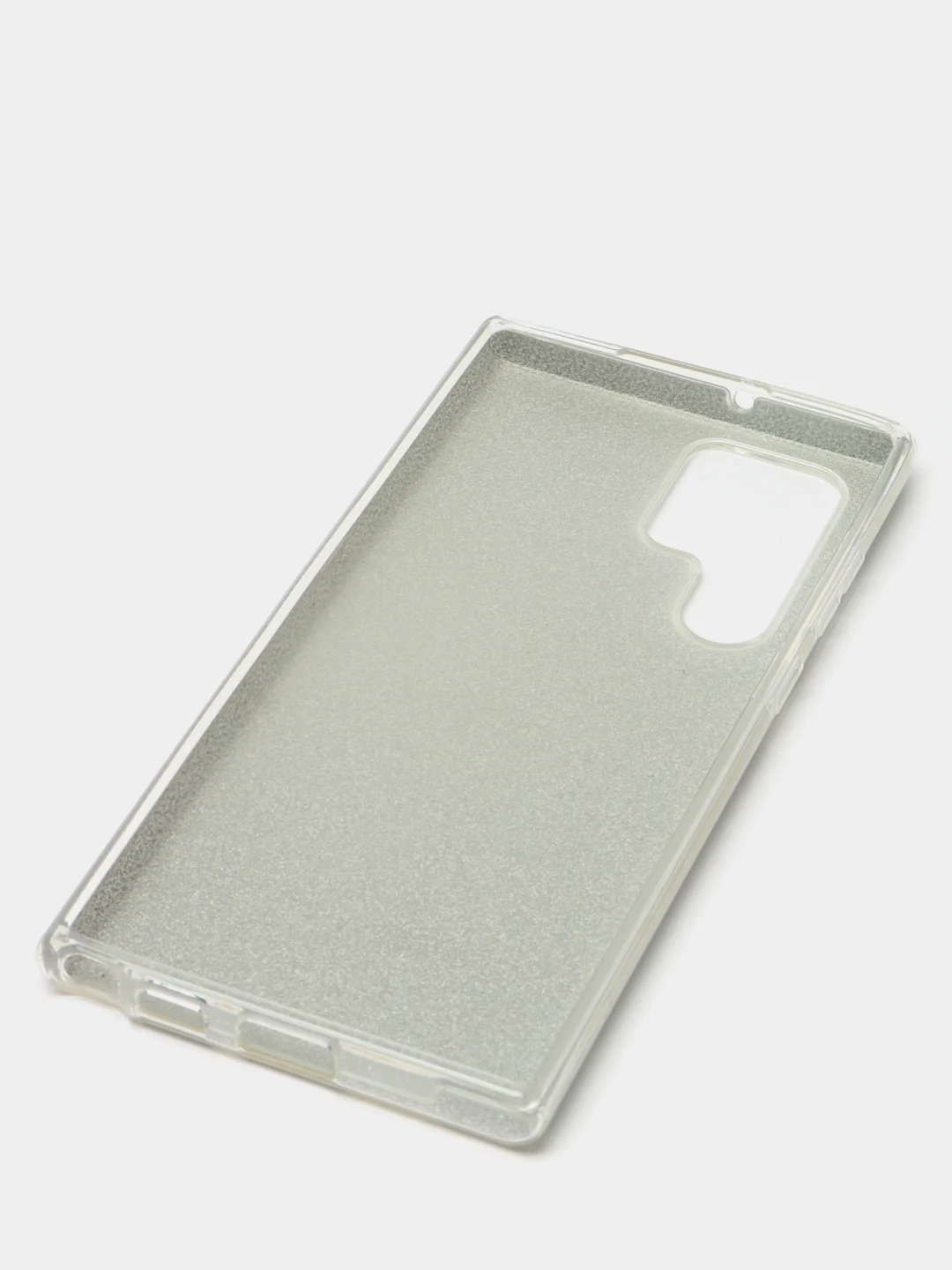 Серебряный чехол блестящий для Samsung S22 Ultra