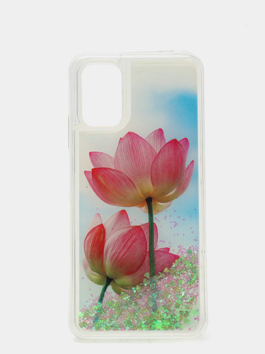 Салатовый чехол Xiaomi Poco M3 / REDMI 9T с блестками