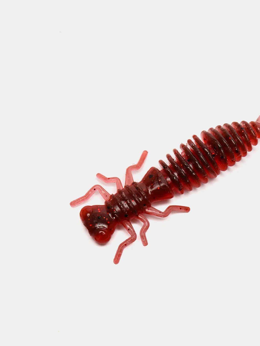 Красный личинка стрекозы Larva