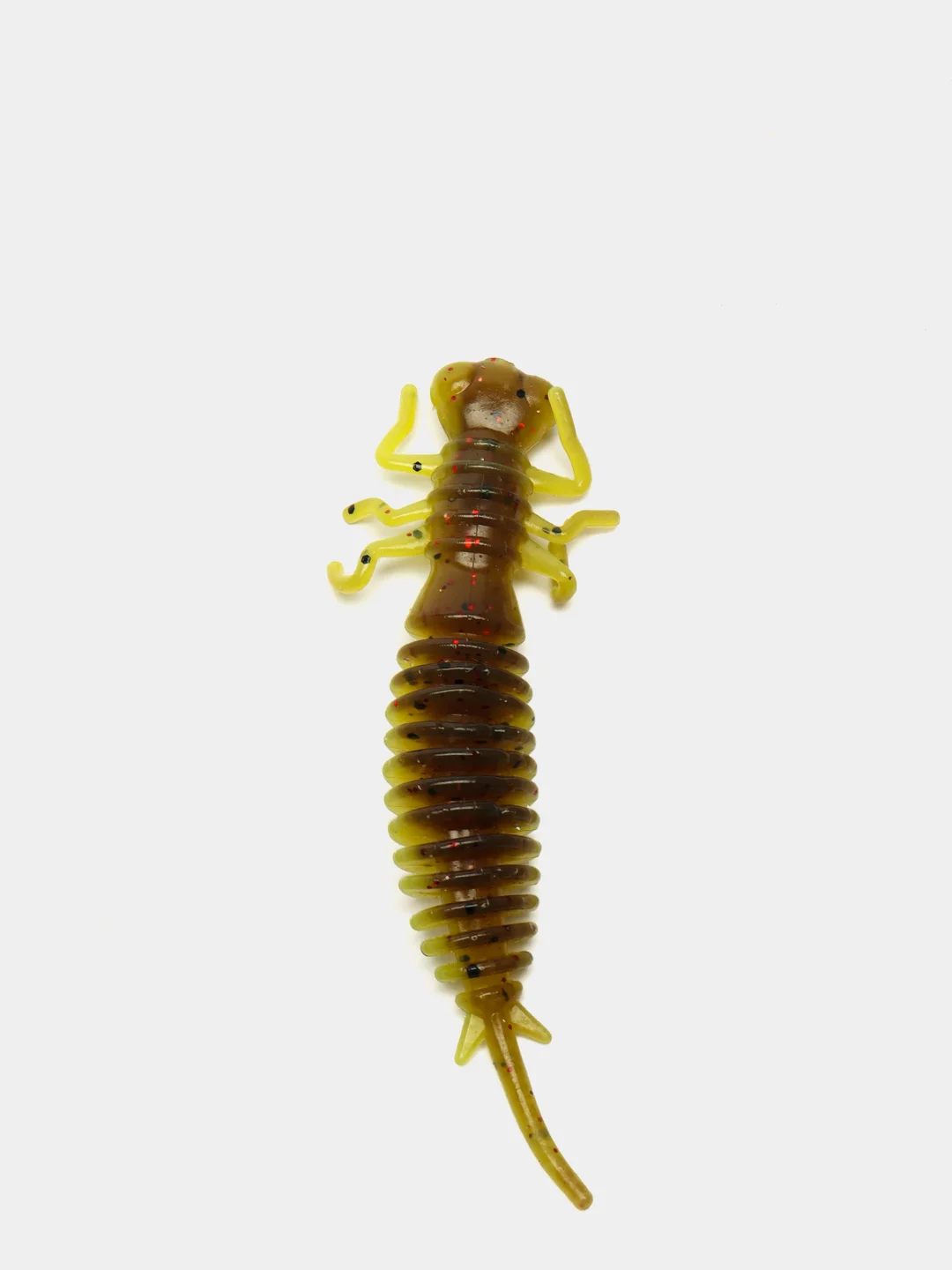 Зеленый личинка стрекозы Larva