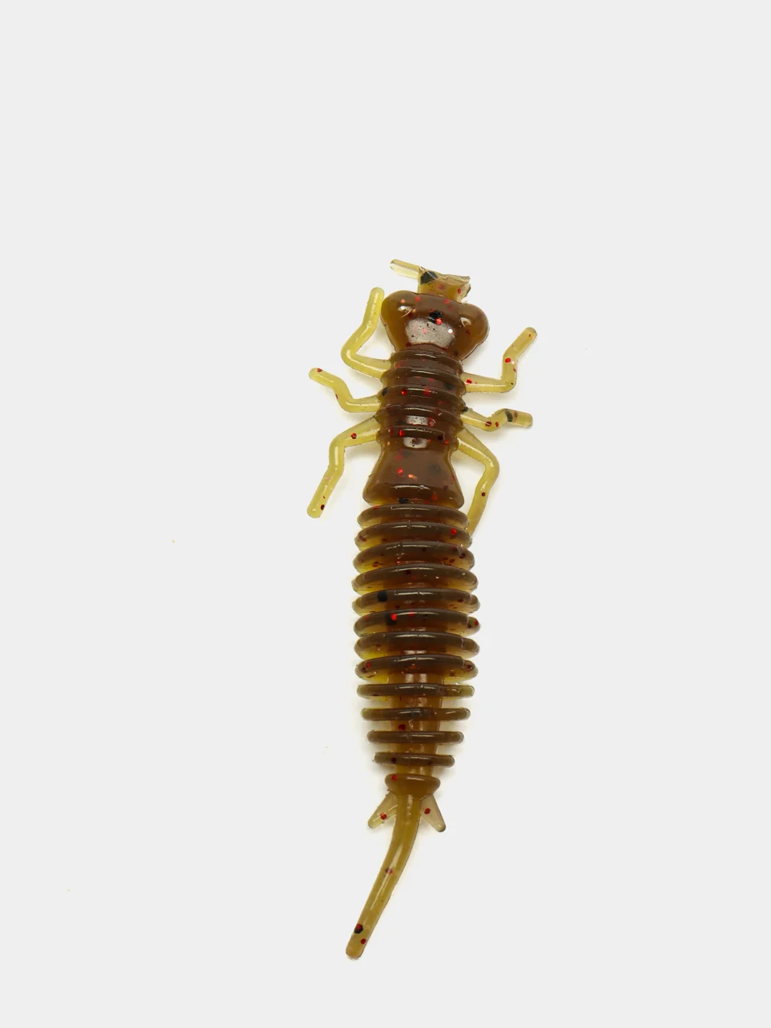 Зеленый личинка стрекозы Larva