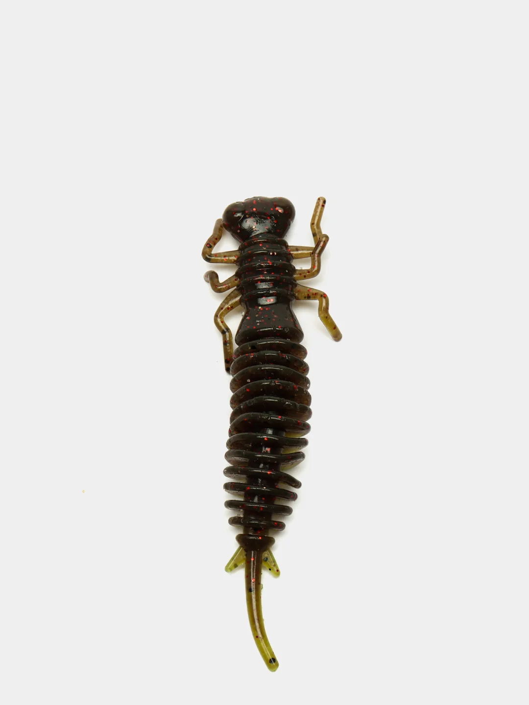 Зеленый личинка стрекозы Larva
