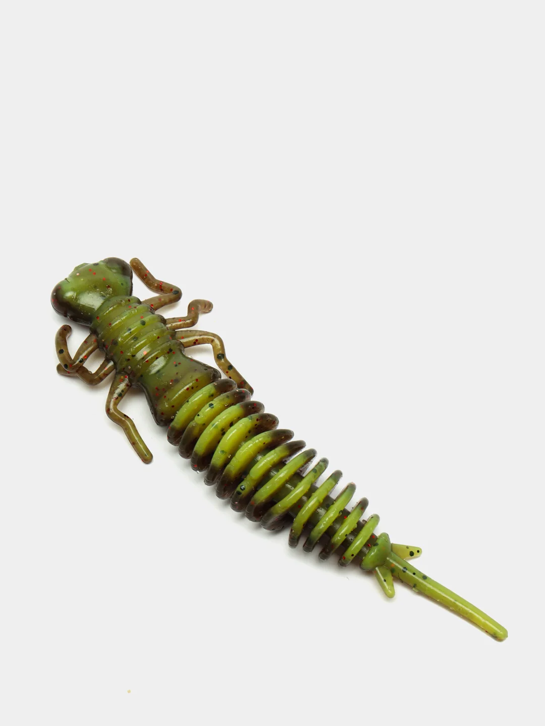 Зеленый личинка стрекозы Larva