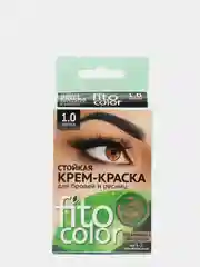 Стойкая крем-краска для бровей и ресниц Fito color, цвет черный, на 2 применения, 2 х 2 мл