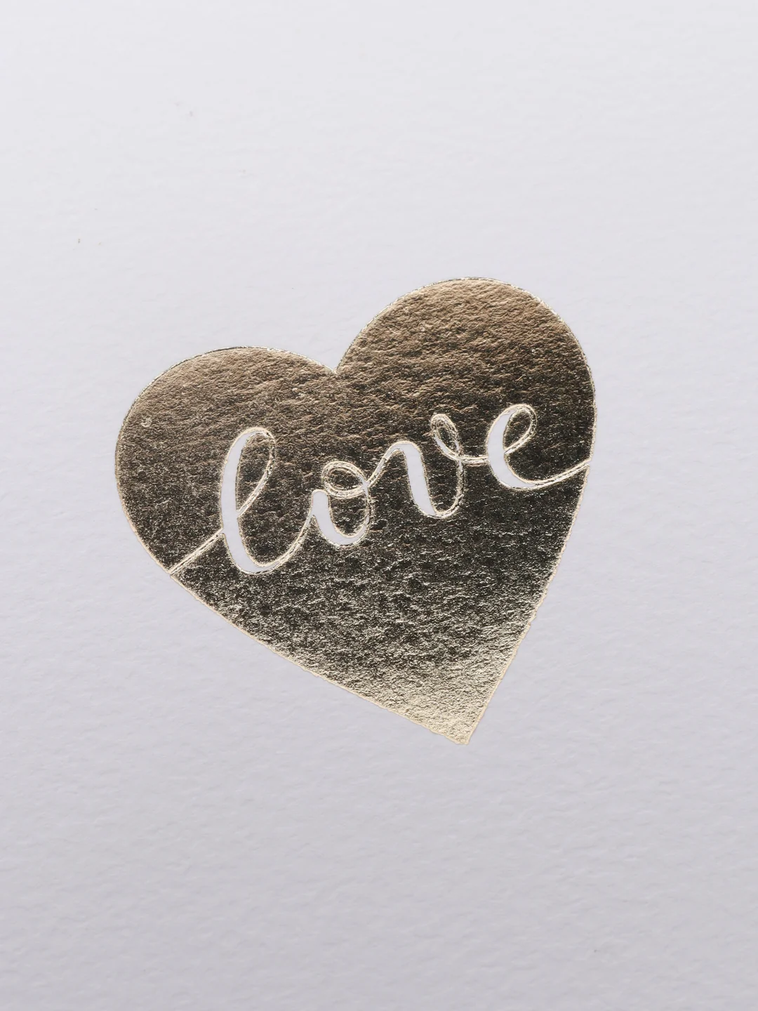 Открытка love, с золотым тиснением