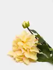 Красный искусственные цветы Георгины 2 бутона