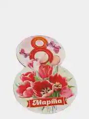 Мини-открытка "8 марта", 140 x 90 мм