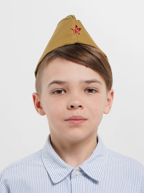 Пилотка военная, с красной звездой